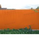 Профнастил фигурный С10 - 0,45 Окрас - Б, с пленкой RAL 2004 оранжевый.