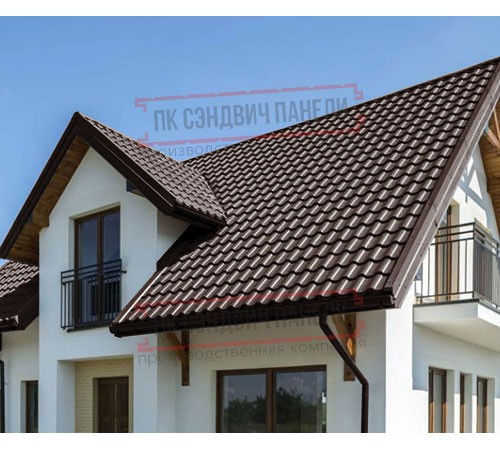 Металлочерепица Монтекристо-XL RAL8017 Призма-0.5