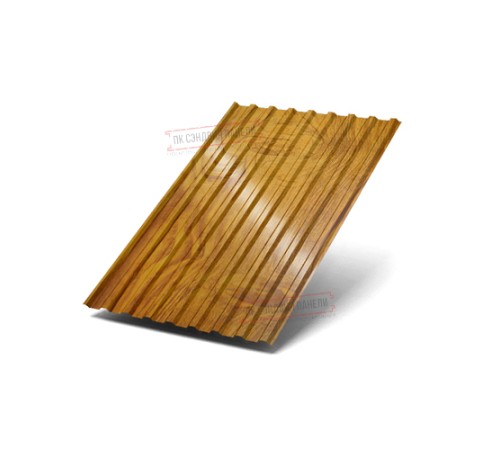 Профнастил МП20-1100 ECOSTEEL_T-Золотой Дуб-0.5.