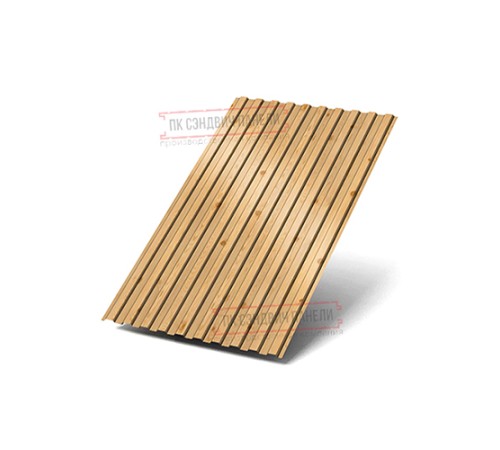 Профилированный лист С8х1150 ECOSTEEL_MA-Сосна-0.5