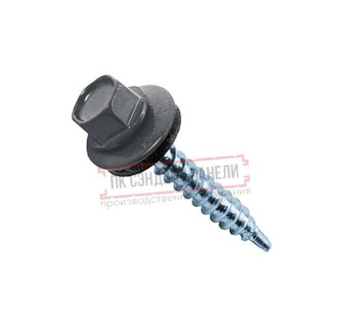 Саморезы 5,5х25 RAL 7024