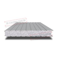Сэндвич панели стеновые с пенополистиролом, ширина 1000 мм, толщина 10 мм, 0.5/0.5, RAL7004